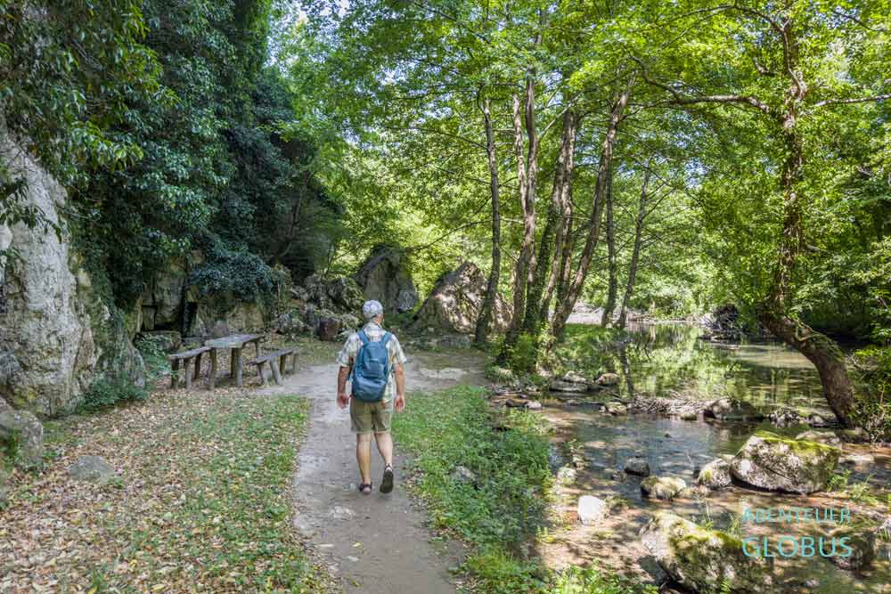 Wanderweg Martina Staza (auf Deutsch Marthas Weg) in der Una-Schlucht im Nationalpark Una