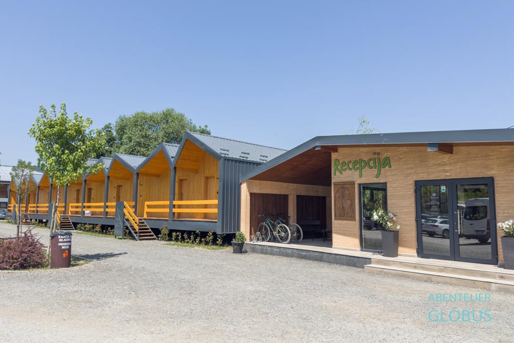 Racic bei Bihac: Rezeption und Bungalows im Ferienpark Japoski Otoci