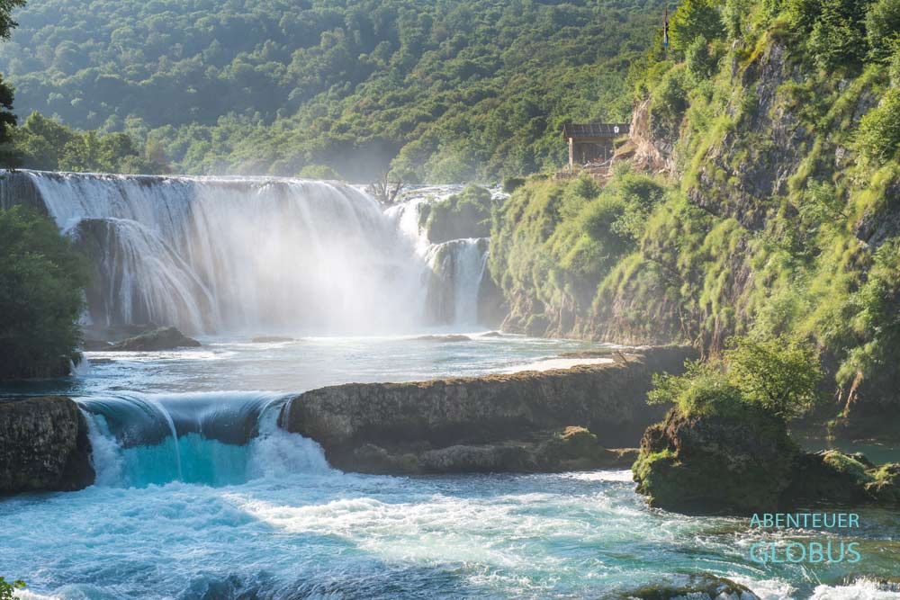 Una-Nationalpark bei Bihac: Wasserfall Strbacki Buk