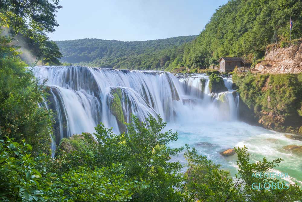 Ausflug von Martin Brod: Strbacki Buk Wasserfall im Fluss Una im Nationalpark Una