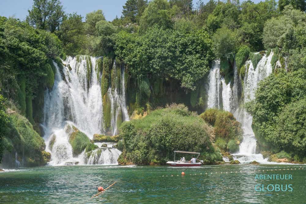 Bootstour zum Wasserfall Kravica (Vodopad Kravice)