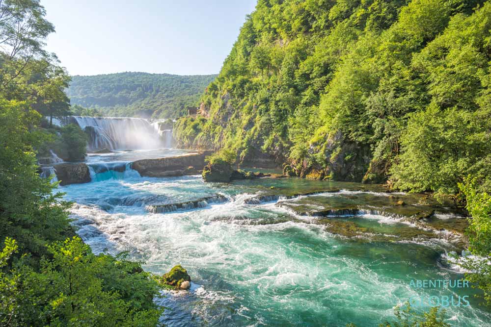 Vodopad Strbacki Buk, größter Wasserfall im Nationalpark Una bei Bihac