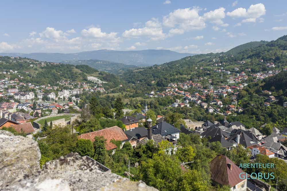 Blick von der Festung Jajce 