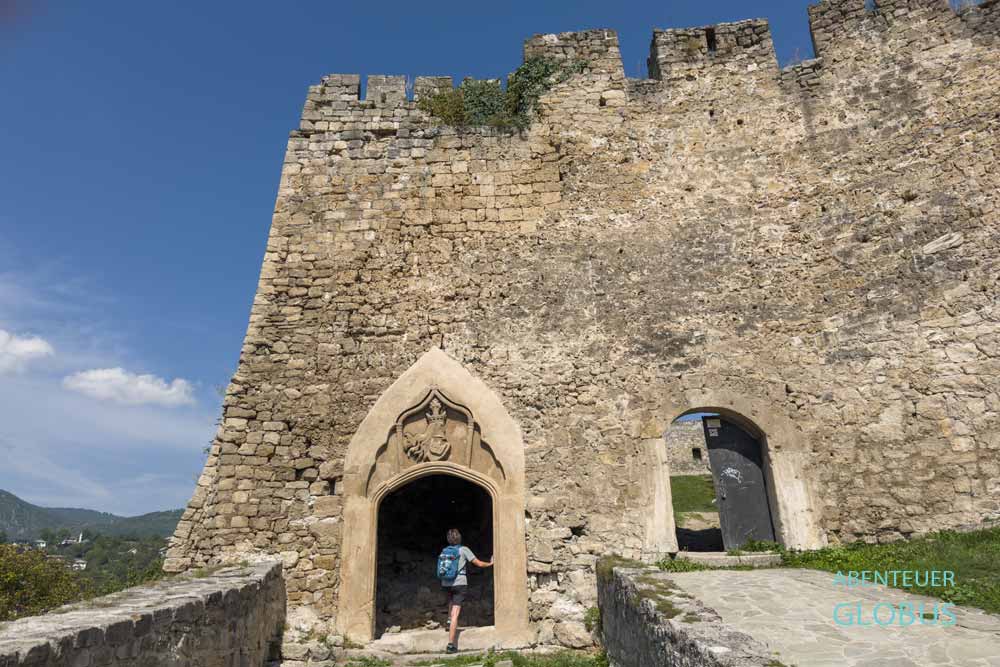 Jajce: Eingang der Festung Jajcka Tvrdava