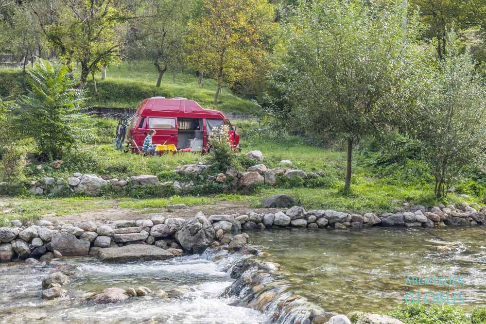 Fluss Bascica im Tal Bascica