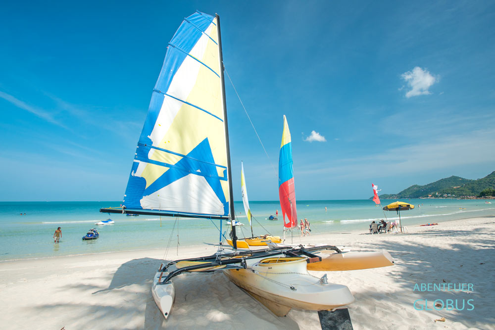 Strahlender Sonnenschein auf der Insel Koh Samui