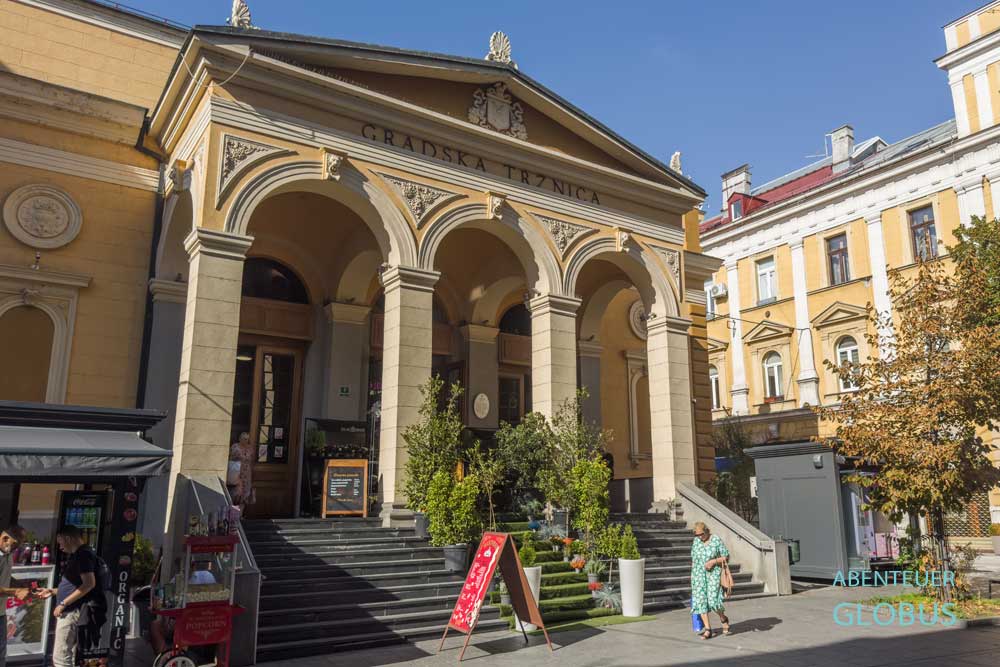 Einkaufen in Sarajevo: Markthalle Gradska Trznica, auch Stadtmarkt Markale
