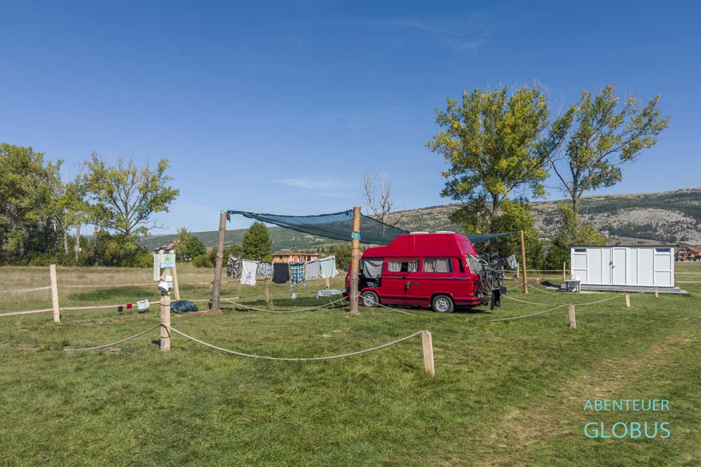 Campingplatz in Livno: Stellplatz im River Camp Liv-Ada 