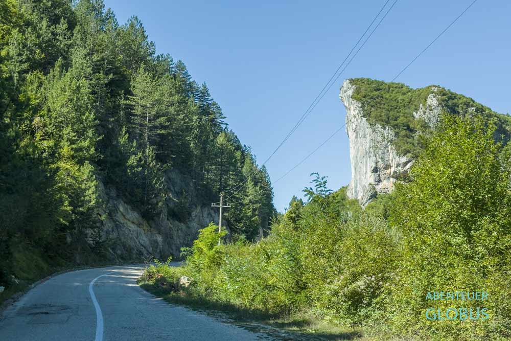 Anreise von Jablanica auf der Regionalstraße R419 zum Naturpark Blidinje