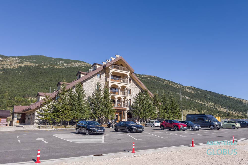 Naturpark Blidinje, nahe Blidinje See: Hotel und Restaurant Hajducke Vrleti 