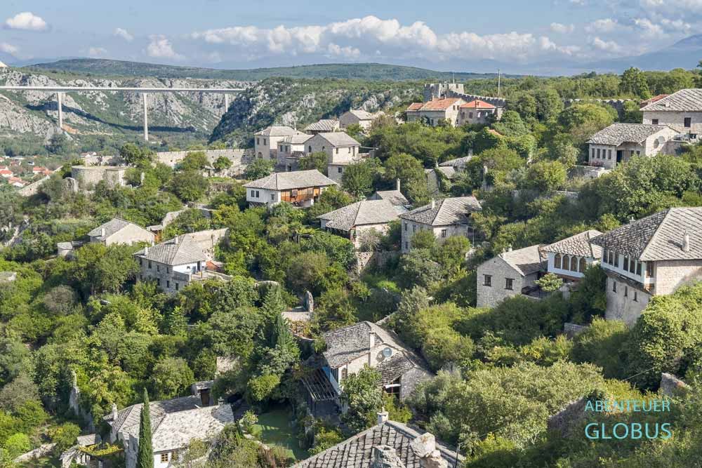 Alte Häusern aus der osmanischen Zeit in Pocitelj