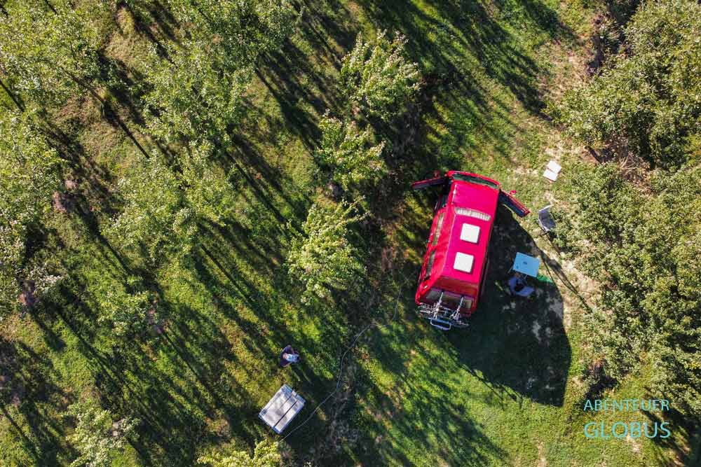 Camingplatz Tune Camp im Dorf Ripci am Ramsko Jezero (Rama See)