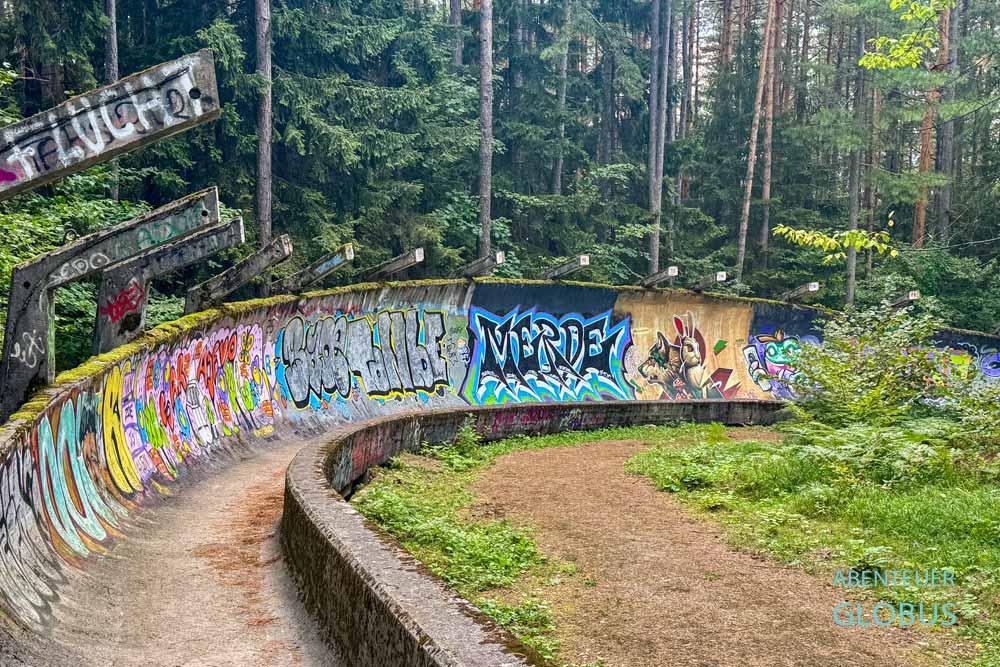 Sarajevo: Bobbahn der Olympischen Winterspiele 1984 am Berg Trebevic