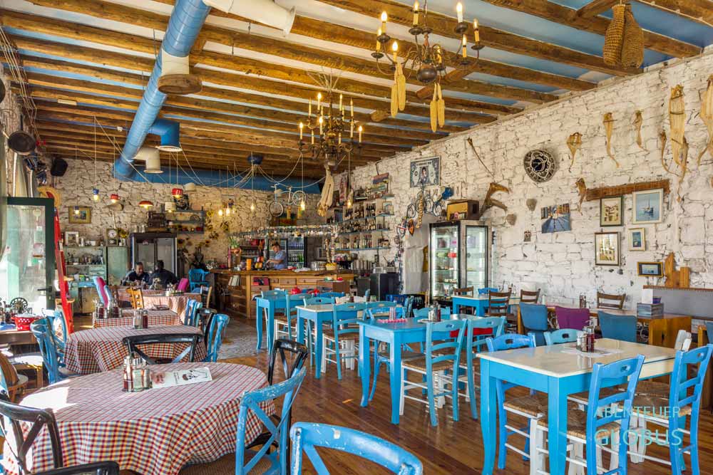 Innenraum des Restaurants Europa in Biograd na Moru in Kroatien