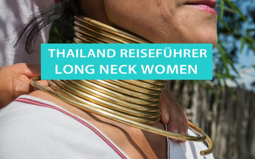 Padaung-Frau in Nahaufnahme mit traditioneller Halsspirale