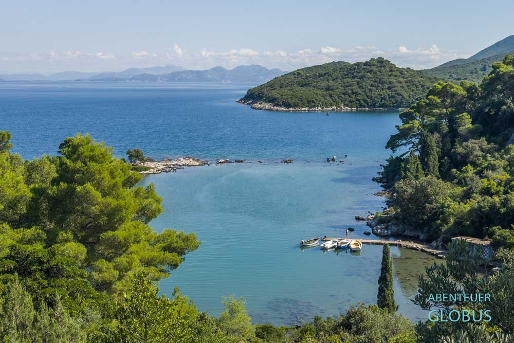 Blick auf die Bucht Blace in Trpanj