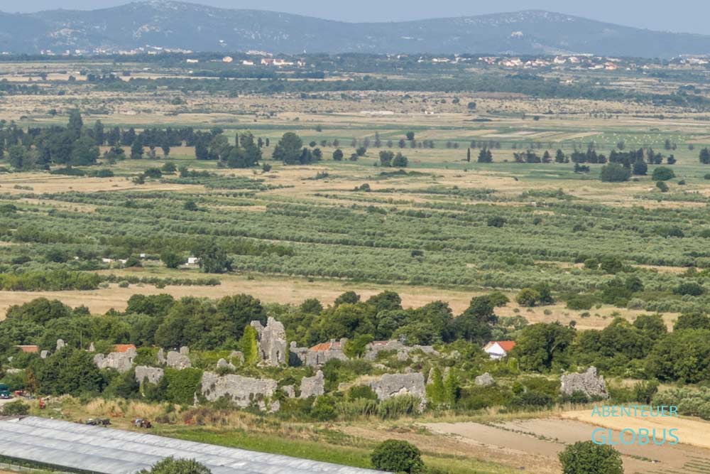 Festung Vrana im Dorf Vrana am Vransko-See nahe Pakostane