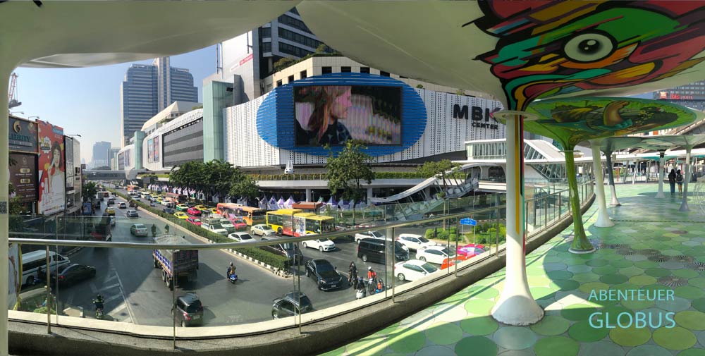 MBK Center in Bangkok mit dem Skywalk im Vordergrund