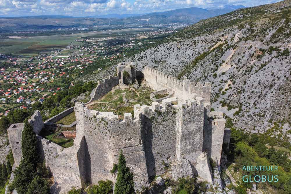 Festung Stjepan Grad (Stari Grad Blagaj oder Herceg Stjepan’s Fortress) über Blagaj bei Mostar