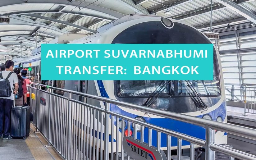 Airport Rail Link vom Flughafen Suvarnabhumi in die Innenstadt von Bangkok, Thailand