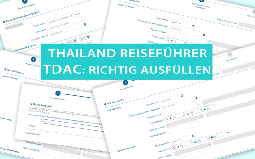 TDAC - Thailand Digital Arrival Card Anleitung: Schritt für Schritt richtig beantragen, ausfüllen und damit einreisen