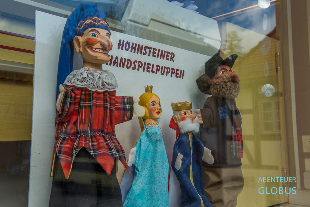 Hohensteiner Handspielpuppen im Puppenspielmuseum in Hohnstein, Sachsen