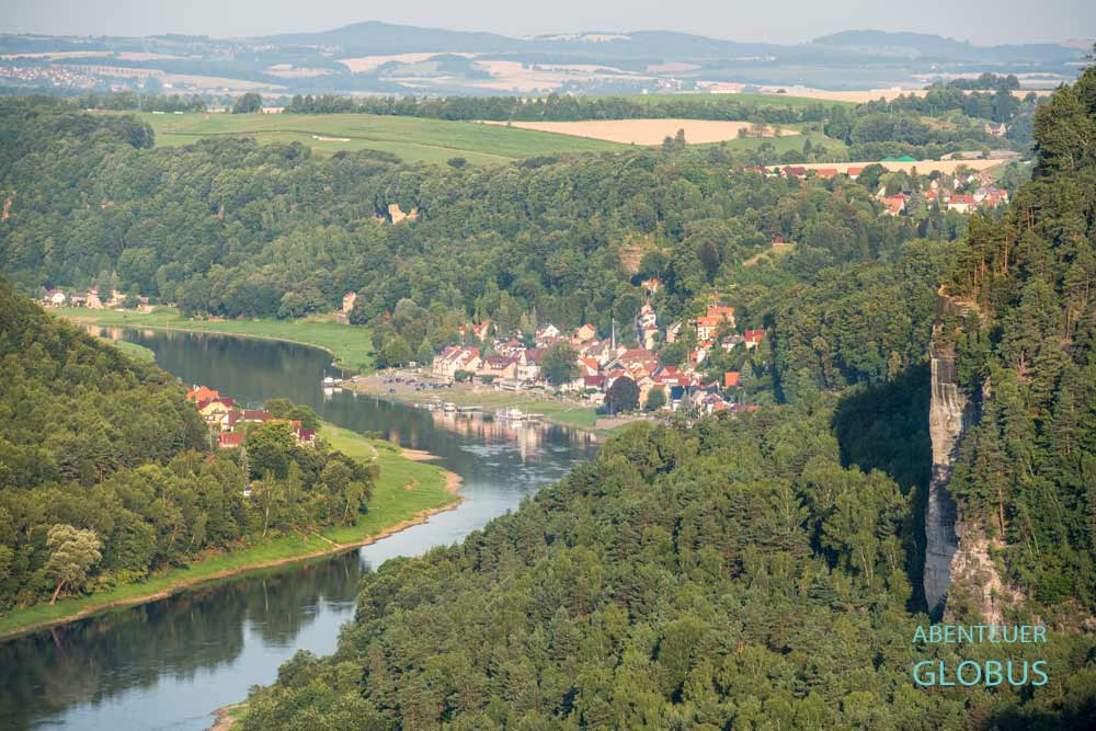 Stadt Wehlen im Elbtal am Nationalpark Sächsische Schweiz