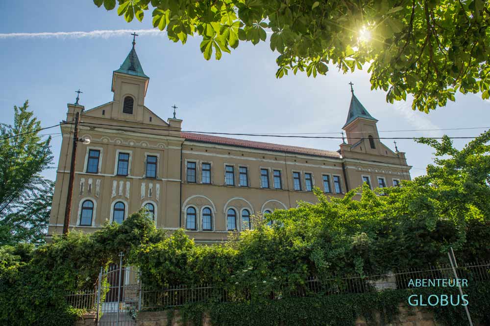 Hauptgebäude vom Franziskanerkloster St. Bonaventura in Visoko