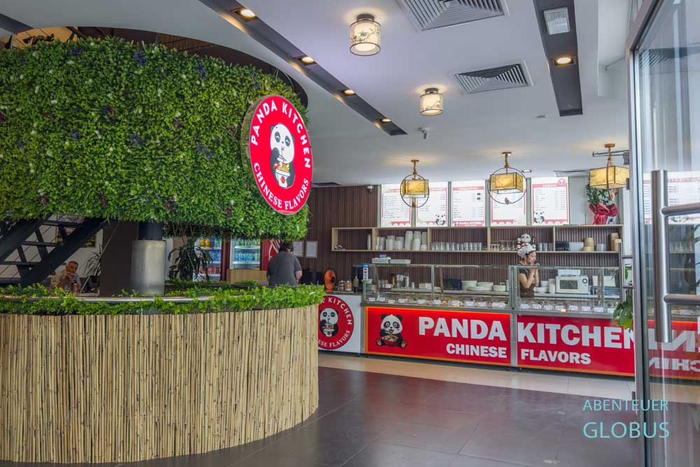 Selbstbedienungsrestaurant Panda Kitchen in der Einkaufsstraße Gospodska von Banja Luka