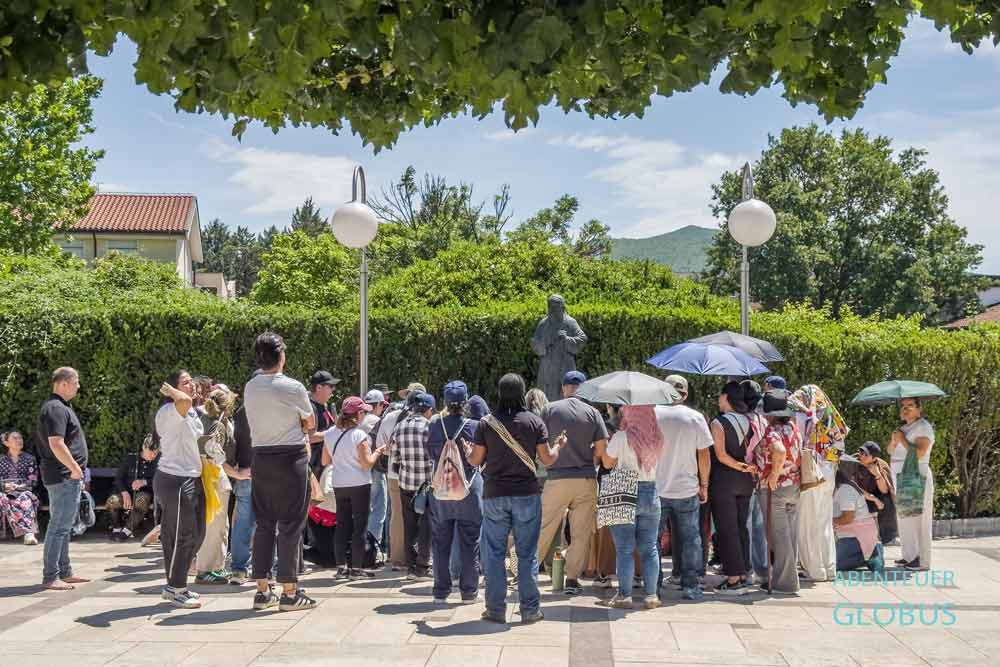 Skulptur des Heiligen Leopold Bogdan Mandić in Medjugorje