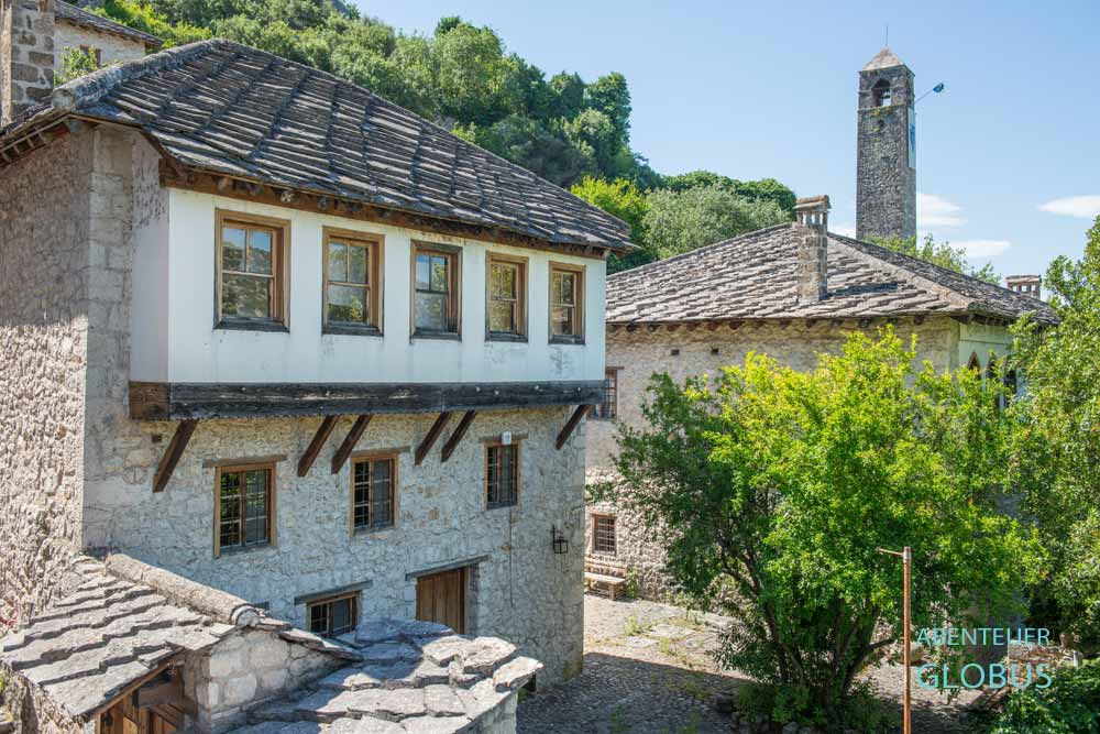 Gavrankapetanovic Haus (Gavrankapetanovića Kuća) in der mittelalterlichen Stadt Pocitelj