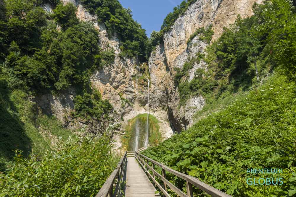 Wasserfall Blihe (Vodopad Blihe oder Slapovi Blihe) in der Nähe von Sanski Most