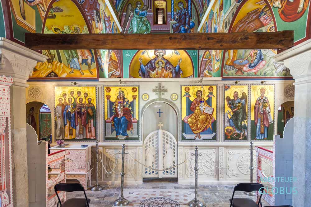 Ikonostase in der Kirche vom Kloster Zitomislici, auch Kloster der Heiligen Verkündigung genannt, im Dorf Zitomislici
