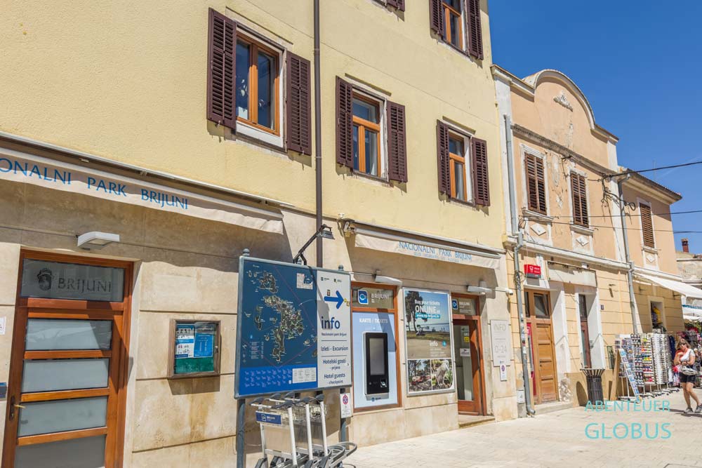 Nationalpark Brijuni Ticket Office in Fažana in Istrien