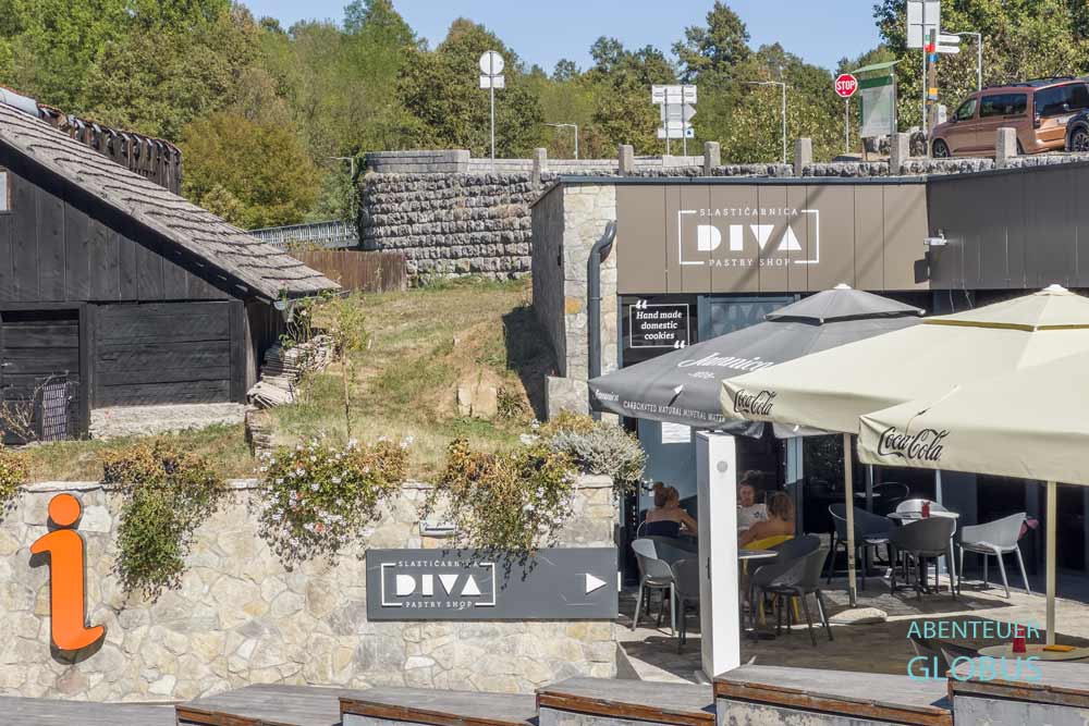 Café Diva und Tourist Info Center Slunj-Rastoke in Kroatien